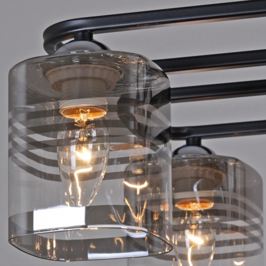 Потолочная люстра 70209-0.3-06 BK+CR