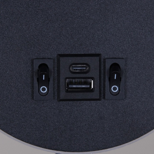 Бра 86203-9.2-001KT LED12W+USB BK