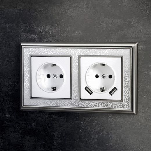 Розетка с заземлением и со шторками, без рамки Werkel белый W1171101