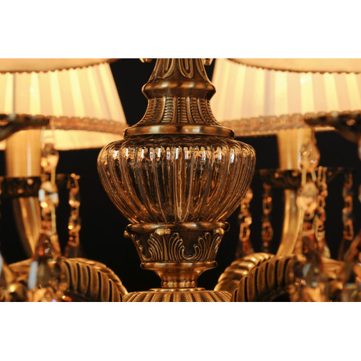 Подвесная люстра Abrasax Sylvia L.8110-8BR CRISTAL-SHADE