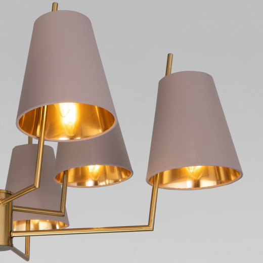 Люстра на штанге Eurosvet Topanga 60173/8 латунь