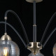 Люстра на штанге ILLUMICO  IL0433-5PSQ-79 BK AB