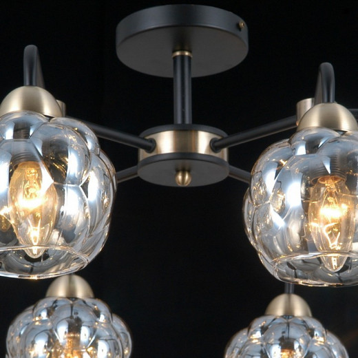 Люстра на штанге ILLUMICO  IL0447-8CSQ-79 BK