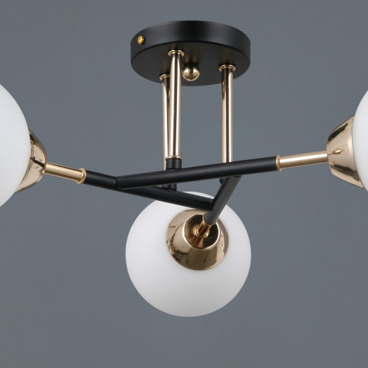 Люстра на штанге ILLUMICO LIBRA IL0689-3CSQ-24 BK FGD LIBRA