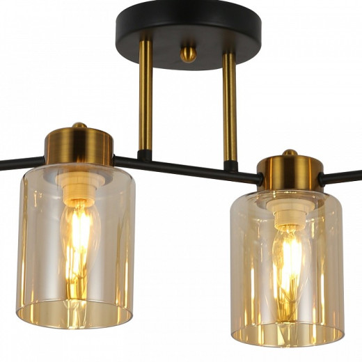 Светильник на штанге ILLUMICO Qui IL6111-4COU-79 BK GD Qui