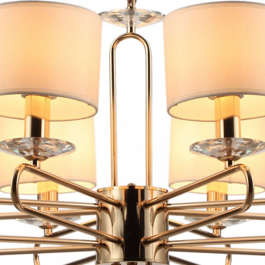 Подвесная люстра ILLUMICO  IL6196-8P-17 GD