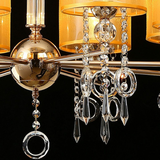 Подвесная люстра ILLUMICO  IL6219-8P-27 GD