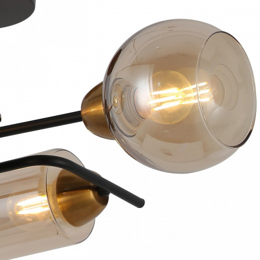 Люстра на штанге ILLUMICO  IL8243-4COU-79 BK BR