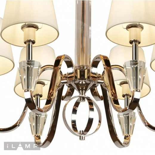 Подвесная люстра iLamp Alesti P2424-6 Nickel
