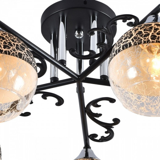 Потолочная люстра 01277-0.3-05B BK+CR
