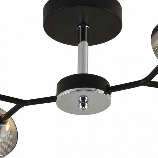 Люстра на штанге 01405-3.3-04B BK+CR