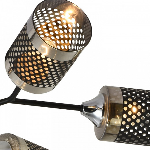 Люстра на штанге 01405-3.3-06B BK+CR