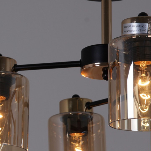 Люстра на штанге 01606-0.3-06 BK+FGD