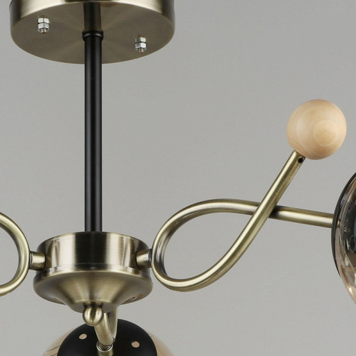 Люстра на штанге 02021-0.3-03 AB+BK