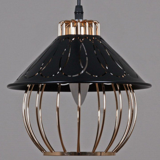Подвесной светильник 02503-0.9-03 BK+GD
