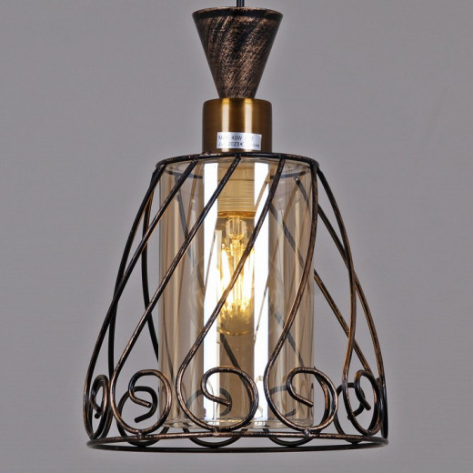 Подвесной светильник 03609-0.4-03 BK+GD