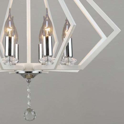 Подвесная люстра 05325-0.4-08 WT+CR