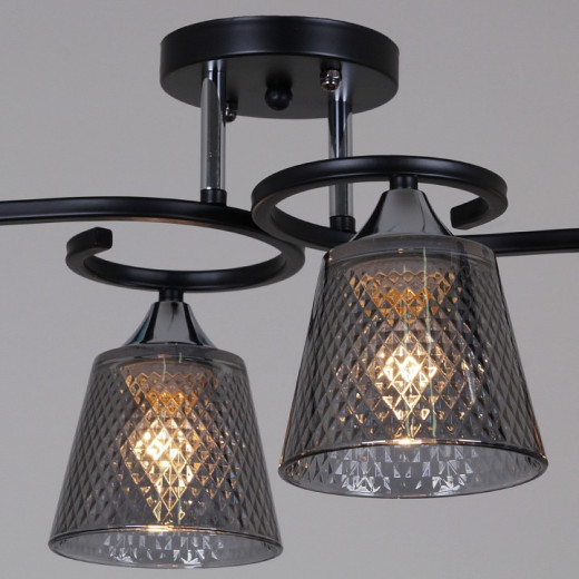 Люстра на штанге 06089-0.3-04 BK+CR