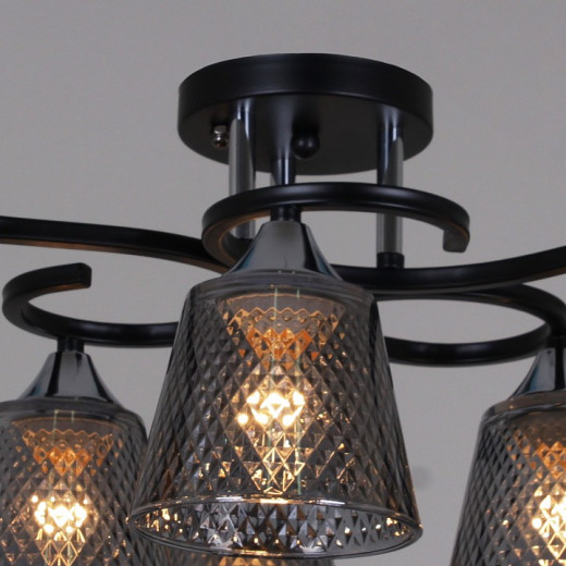 Люстра на штанге 06089-0.3-06 BK+CR