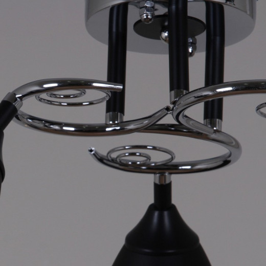 Люстра на штанге 70139-3.3-03 CR+BK