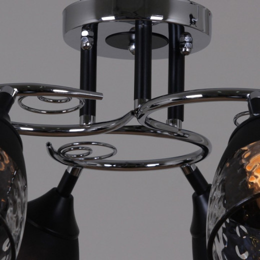 Люстра на штанге 70139-3.3-06 CR+BK