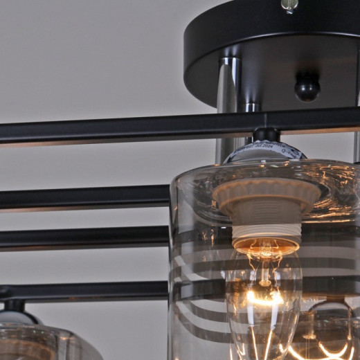 Потолочная люстра 70209-0.3-06 BK+CR