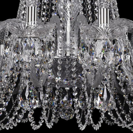 Подвесная люстра Bohemia Ivele Crystal 1402 1402/18/400/Ni
