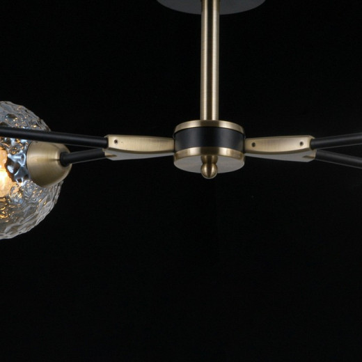 Люстра на штанге ILLUMICO  IL0253-4CSQ-79 BK AB