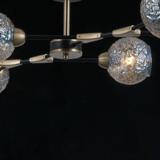 Люстра на штанге ILLUMICO  IL0253-6CSQ-79 BK AB