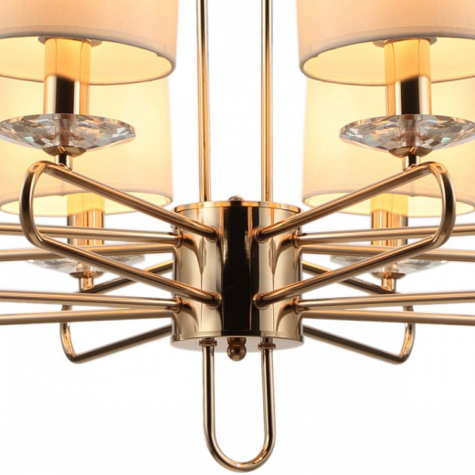 Подвесная люстра ILLUMICO  IL6196-8P-17 GD