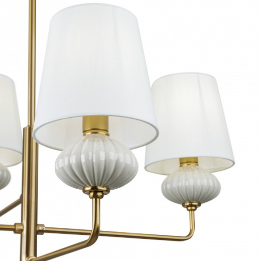 Люстра на штанге Freya Ceramics FR2029PL-04BS