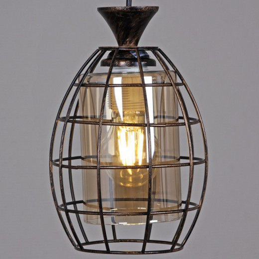 Подвесной светильник 03525-0.9-03 BK+GD