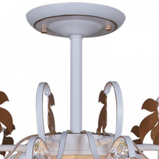 Люстра на штанге 96028-0.3-07 WH+GOLD PN