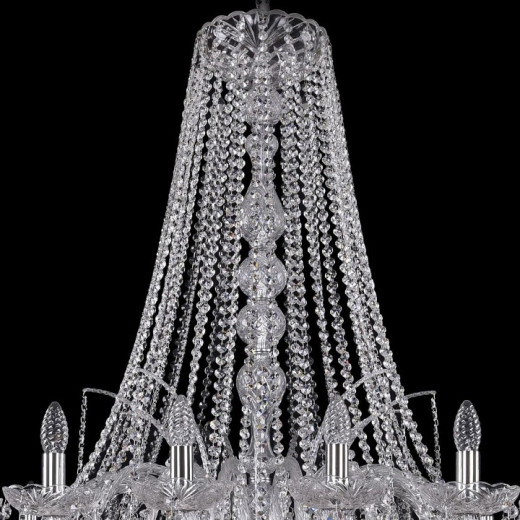 Подвесная люстра Bohemia Ivele Crystal 1411 1411/18/400/h-113/Ni