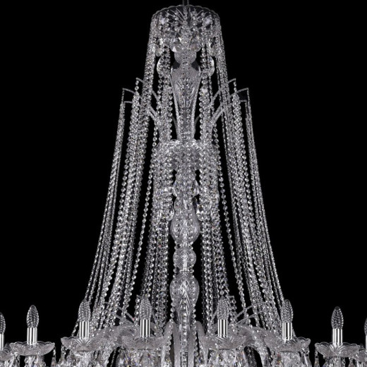 Подвесная люстра Bohemia Ivele Crystal 1411 1411/24/530/XL-163/Ni
