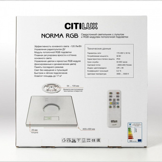 Накладной светильник Citilux Norma CL749K400