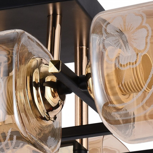 Потолочная люстра 72108-0.3-06 BK+FGD