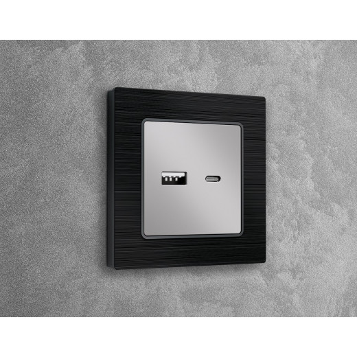 Накладка для розетки type A и C Ambrella Volt Quant AP4110