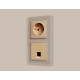 Накладка для розетки RJ-11 или RJ-45 Ambrella Volt Quant AP6120