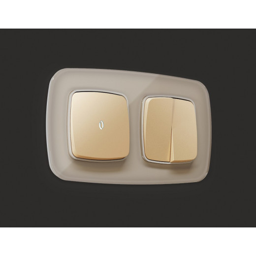 Клавиша для выключателя одноклавишного c подсветкой Ambrella Volt Quant OP6020