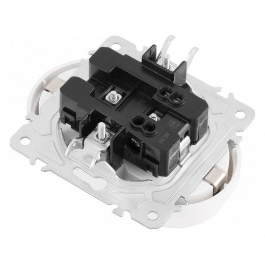 Розетка двойная с заземлением, без рамки Arte Milano am-202 202.40-2.white