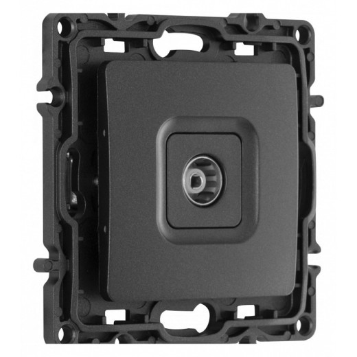 ТВ-розетка без рамки Arte Milano am-217 217.43-1.black