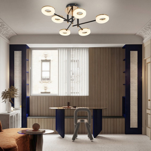 Потолочная люстра Arte Milano Ferrara-72999 272999/6 BK/GD