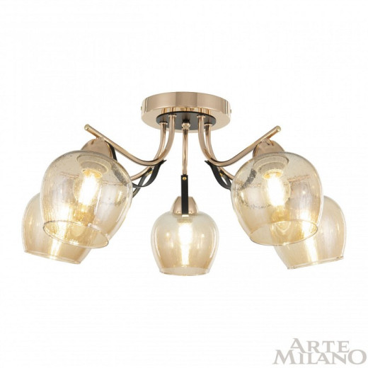 Потолочная люстра Arte Milano AMALFI-322306 322306/5 FG+BK