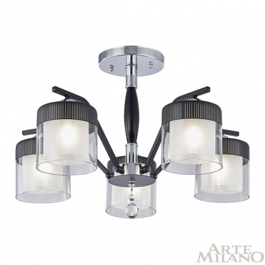Люстра на штанге Arte Milano Napoli-2646 332646/5 CR+BK