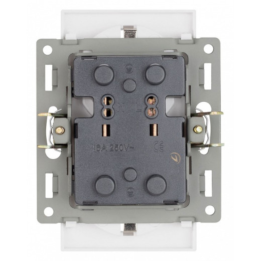 Розетка двойная с заземлением и со шторкой, без рамки Arlight SCT 043764