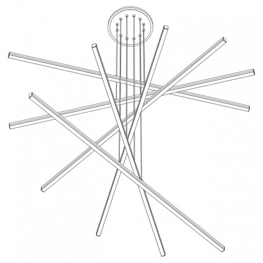 Подвесная люстра Citilux Trent CL203761