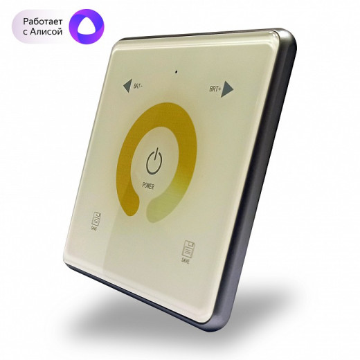 Панель-регулятора ЦТ сенсорная встраиваемая Denkirs Smart DK7200-WH