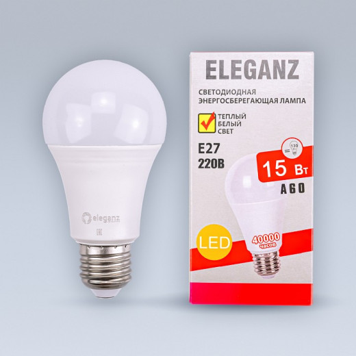 Лампа светодиодная Eleganz  E27 15Вт 4500K 1380