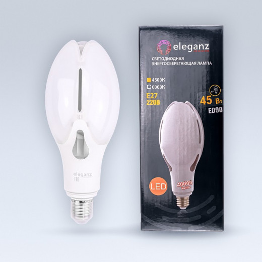 Лампа светодиодная Eleganz  E27 45Вт 6000K EL-0087